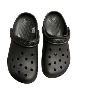 CROCS Kids Black Slippers